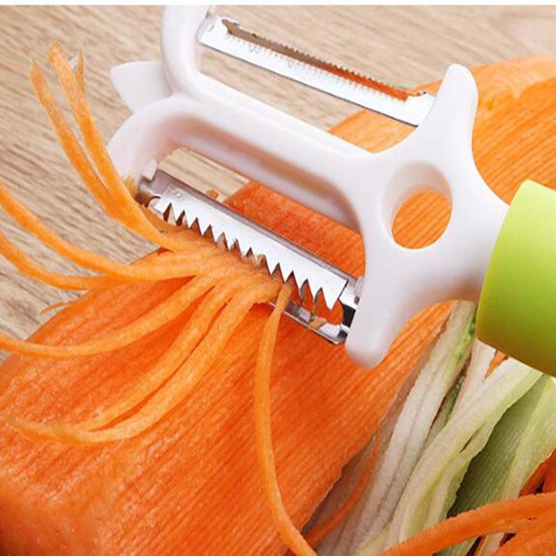 Thresher Vegetable Peeler, Multifunctional Stainless Steel Peeler, Vegetable Fruit Slicer Cutter, 2 In 1 Vegetable Peeler, Creative Head Vegetable Peeler Cutter, Multifunction Peeler Slice, Home Kitchen Tool Thresher Vegetable Peeler, Multifunctional Stainless Steel Peeler, Vegetable Fruit Slicer Cutter, 2 In 1 Vegetable Peeler, Creative Head Vegetable Peeler Cutter, Multifunction Peeler Slice, Home Kitchen Tool